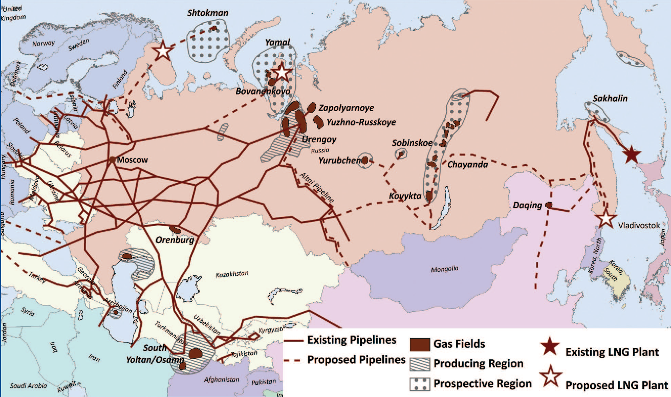 Трубопроводный транспорт карта мира